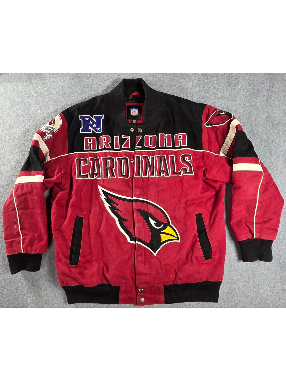 Vintage G-III Arizona Cardinals NFL Varsity Jacket Mens XL Embroidered